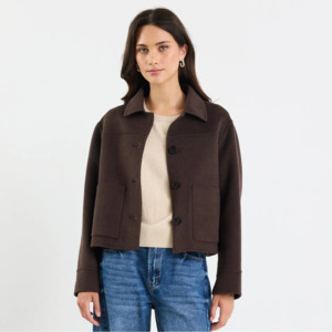 Wear: Ranger Wool Blend Jacket - Chocolate