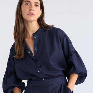 Wear: Albez Shirt - Dark Denim Blue