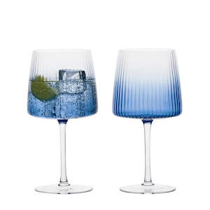 Empire Gin Glasses (Set of Two) - Blue
