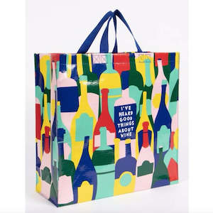 Market Beach Bags: I've Heard Good Things About Wine Shopper