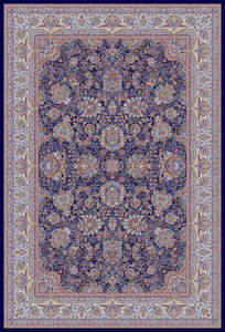 Traditional Design Rug: Anahita Collection Rug - Royal Medallion in Navy