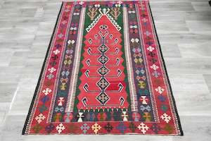 Handmade Fine Turkish Anatolian Kilim Rug Size: 180 x 130cm