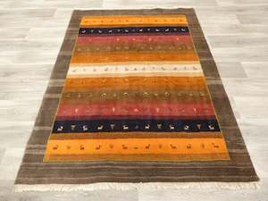 Authentic Persian Hand Knotted Gabbeh Rug Size: 194 x 150cm