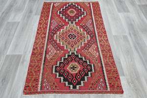 Handmade Fine Turkish Anatolian Kilim Rug Size: 154 x 100cm