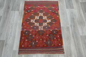 Handmade Fine Turkish Anatolian Kilim Rug Size: 130 x 90cm