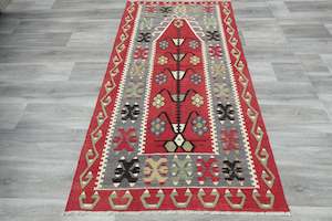 100 X 200cm: Handmade Fine Turkish Anatolian Kilim Rug Size: 195 x 105cm