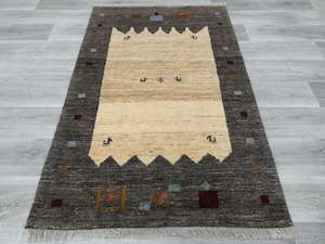 100 X 200cm: Authentic Persian Hand Knotted Gabbeh Rug Size: 167 x 112cm