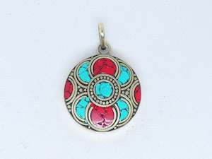 Nepalese Necklace Pendant, Handmade and Traditional