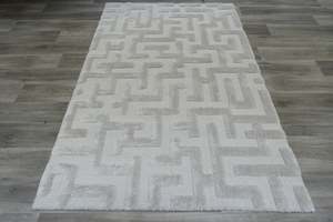 Natural Tones: Luxurious Textured Contemporary Design Limba Rug (13014-6191) Size: 160 x 230cm