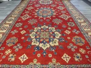 Afghan Hand Knotted Kazak Oversized Rug Size: 504 x 296cm