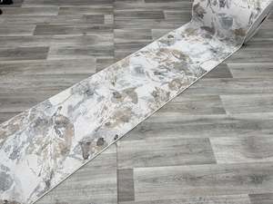 Beige: Beautiful Leaf Design Madison Hallway Runner 67cm Wide x Cut to Order (34007-6191)
