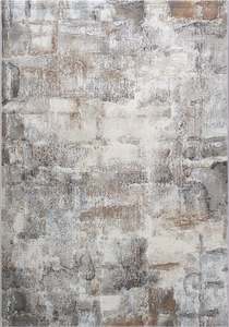 Beige: Modern Abstract Textured Argentum Rug (63402-8282) Size: 280 x 380cm