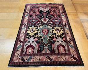 Gorgeous One Of a Kind Afghan Hand Knotted Choubi Rug Size: 204 x 315cm