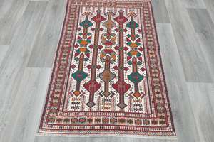 Multi: Vintage Handmade Turkish Kilim Rug 123 x 85cm | Anatolian Tribal Wool Flatweave Rug | One of a Kind