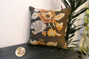 Handmade Turkish Kilim Cushion Cover 60 x 60cm with Insert | Original Anatolian &hellip;