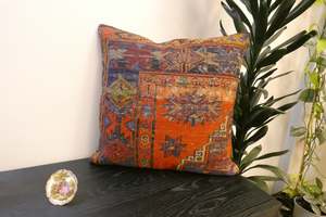 Handmade Turkish Kilim Cushion Cover 60 x 60cm with Insert | Original Anatolian &hellip;
