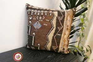Handmade Turkish Kilim Cushion Cover 60 x 60cm with Insert | Original Anatolian &hellip;