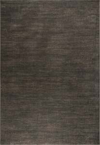 Cool Tones: Minimalist Textured Charcoal Brown Argentum Rug Size: 200 x 290cm (63078-3283)