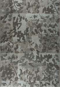 Cool Tones: Distressed Botanical Teal & Grey Argentum Rug Size: 200 x 290cm (63056-5239)