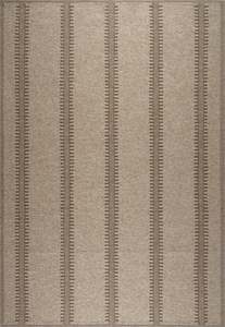 Katana Indoor/Outdoor Beige & Mocha Vertical Stripe Rug (85028-7005)