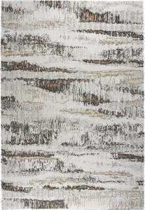 Linea Ivory & Mocha Birch Bark Abstract Rug (20014-6131)