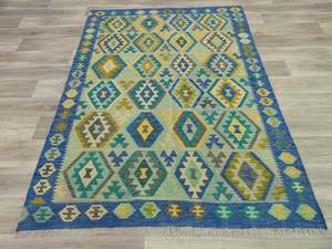 Afghan Hand Made Choubi Kilim Rug Size: 230 x 175cm