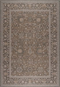 Bohemia Charcoal & Mocha Traditional Border Outdoor Rug (92004-7003)