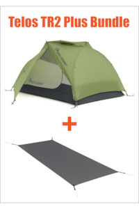 Tents: Sea to Summit Telos TR2 Plus - Two Person Freestanding Tent (3+ Season) and Lightfoot Tent Footprint Bundle
