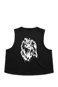 Womens Top: Rugged Ram Women's Crop Tank - Bull Tahr