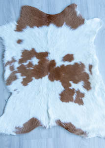 Calfskin: Calfskin - Brown & White
