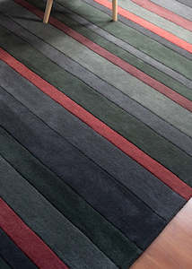 Modern Rugs: Stripe Series 4 Modern Wool Rug