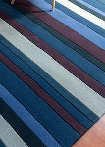 Modern Rugs: Stripe Series 3 Modern Wool Rug