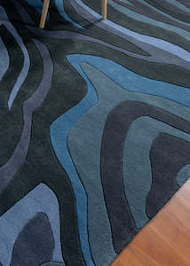 Modern Rugs: Stream Series 4 Modern Wool Rug