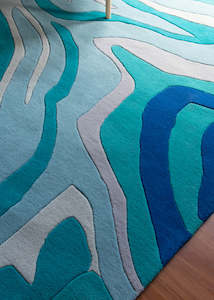 Modern Rugs: Stream Series 1 Modern Wool Rug