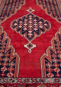 Persian Carpets Nz: Vintage Mazleghan Hand-Knotted Wool Persian Rug