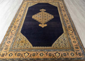 Persian Carpets Nz: Vintage Moud Hand-Knotted Wool Persian Rug (Size: 195 X 320 CM)