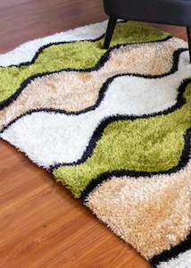 Shag Rugs: Multi-Colour Modern Shaggy Rug