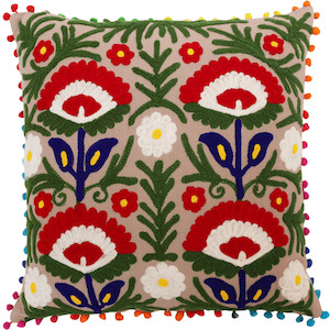 Hand Embroidered Cushion