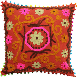 Hand Embroidered Cushion