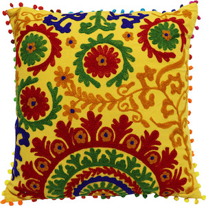 Hand Embroidered Cushion