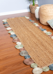 Multicolor Jute Runner Rug