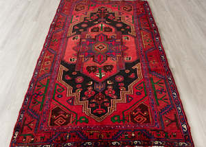 Zanjan Rugs: Vintage Zanjan Hand-Knotted Wool Persian Rug (Size: 135 X 230 CM)