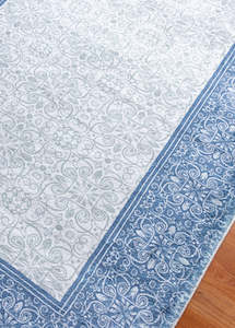 Rugs Clearance: Blue And Grey Oriental Style Area Rug