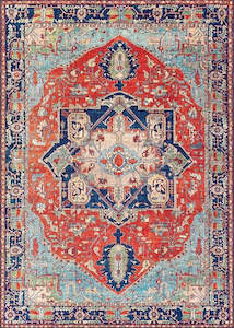 Red Rugs: Traditional Area Rug