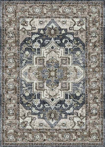 Brown Rugs: Blue And Brown Vintage Area Rug
