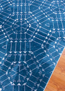 Rugs Clearance: Modern Style Blue Area Rug