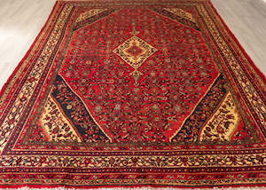 Persian Carpets Nz: Vintage Hamadan Hand-Knotted Wool Persian Rug (Size: 255 X 350 CM)