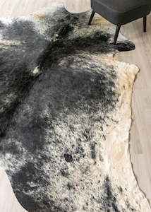Salt Pepper Cowhides: Salt Pepper Black & White Cowhide Rug (Size: 260 X 220 CM) CHR1830