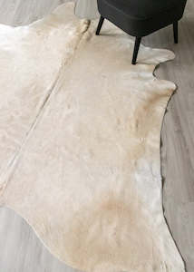 Champagne Cowhide Rug (Size: 230 X 200 CM) CHR1839