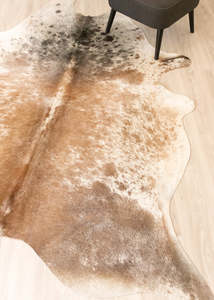 Salt Pepper Tri-Color Cowhide Rug (Size: 250 X 210 CM) CHR2237